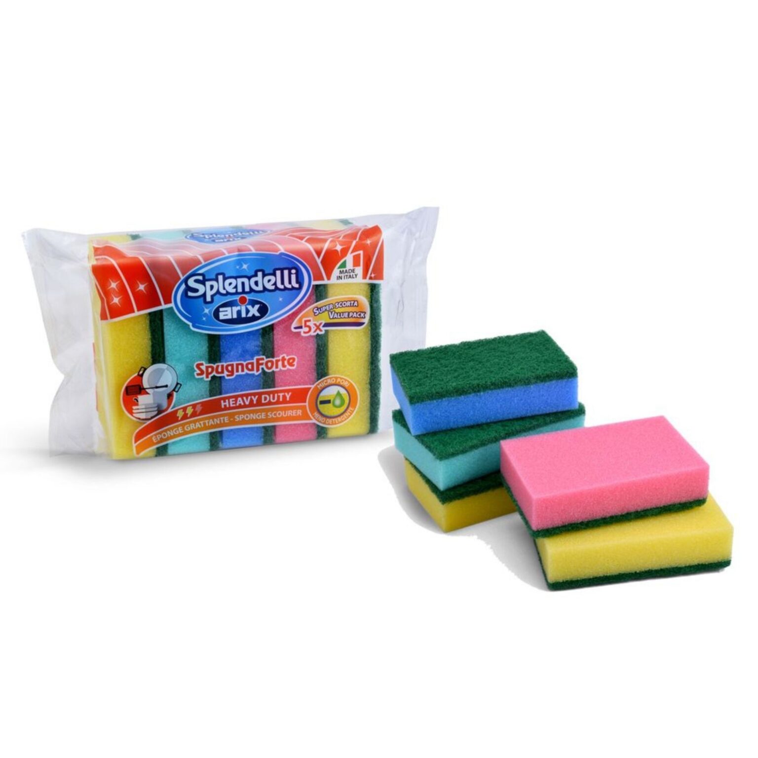 TAMPON EPONGE COULEUR x5 - TECMECA SARL