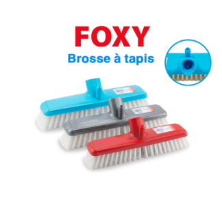 BALAI BROSSE  A TAPIS "FOXY" AVEC INSERT TUYAU